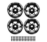 4pcs 1.9inch Carbon Fiber Wheel Hub Replacement for SCX10 D90 Capra 1/10 RC Crawler Lightweight Beadlock Wheel Rims
