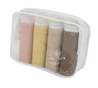 4pcs 100ML Silicone Travel Bottles Accessories Portable Free Leak Proof Squeezable Size Containers For Lotion Shampoo(Light green)