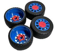 4PCS 100mm For Rally Tires For TRAXXAS For ARRMA 1/7 1/8 Rc Parts | Versatile tires with 12/14/17mm hex adapters deliver stable grip precise handling on mixed surfaces. RC Tires Hub Wheel
