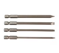 4Pcs 100mm Slotted Screwdriver Bit 3mm-6mm Flat 4pcs 100Mm air and Other Tools Professional Multi Size Package Designed for Long Lasting use with Proper Durability and consistent
