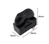 4PCS 10A 250VAC Hair Dryer Switch,Rocker Switch,3 Position ON OFF Boat Switch(Black 2)