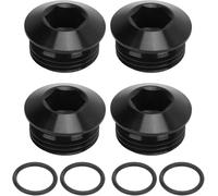 4Pcs 10AN 5/8in ORB Port Plug with O Ring, Professional Grade Utility Component, Durable Construction and Precise Fitment for Reliability, Ideal for Mechanical Repair, DIY Workshop Maintenance, Ind...