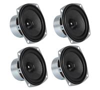 4Pcs 10W 3" Loudspeaker 78MM 3" 8 Ohm Bass Speaker Audio Sound Home Theater Loudspeaker Full Frequency Range Speaker for LCD TV Computer DIY Boom Box