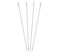 4Pcs 12 Inch Large Eye Stitching Needle, Self Threading Sewing Needles, Stainless Steel Long Straight Hand Sewing Needle Embroidery Needles for Leather,Tapestry