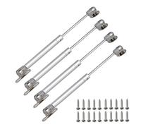 4pcs 12Inch Copper Force Cabinet Door Lift Support Gas Strut Hydraulic Spring Hinge Kitchen Cupboard Furniture Hardware for Cabinets(Silver,15KG 150N)