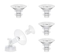 4PCS 12mm Flange Inserts Compatible with Momcozy Air 1/W1/M9/M6/M5/S9pro/S12pro/Spectra/Eufy/Medela/Spectra/Elvie/Lansinoh Breast Pump,Reduce 24mm Tunnel Down to Correct Size
