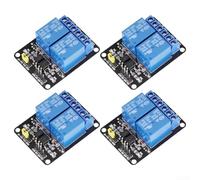4pcs 12V 24V SPDT Relay Module with Optocoupler Input Isolation for PLC Interface and Circuit Control (12V)