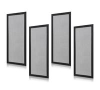 4pcs 12x4 Inch Magnetic Vent Covers, Strong Magnetic Vent Mesh Covers Floor Air Vent Covers Mesh Vent Filters for Floors Ceilings Walls Catch Debris Hair Dust