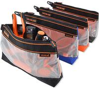 4PCS 13" Zipper Clear Tool Pouch, Small Tool bag organizer, Mini tool bag
