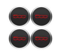 4Pcs 133mm Hubcap for 500 Wheels Centre Hub Caps Set 68078419AC 68078421AC Dust Cover 51884863 Red