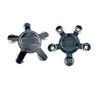 4pcs 135mmCar Wheel Center Cap Hub Covers Badge Logo 8R0601165 4F0601165N Compatible For Audi A1 A3 A4 A5 A6 A7 Q3 Q5 Q7 TT B5 B6 B7 8P 8V(4F0601165N Black)