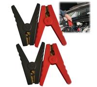 4Pcs 150A Crocodile Clips,Car Battery Charger Clamps,Insulation Electrical Alligator Clips,Full Protective Battery Clamps for Cars,Jumper Cable mps Welder Clip/s for Trucks Ships,Red and Black