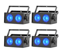 4PCS 150W COB Par Light RGBW LED Spotlights DMX 8CH Stage Lights Disco Lights for Church, Club, Wedding, Party, Christmas