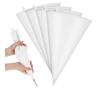 4Pcs 16 Inch Reusable Large Piping Bags Washable Large Cake Decorating Piping Bags Pastry Frosting Bag Cupcake Cookie Decorate Bag