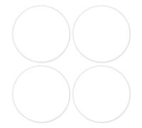 4PCS 16 Inch Wheel Rim Protector Anti Scratch Self Adhesive Aluminum Alloy Metal Wheel Edges Trim Protector Ring Replacement for Vehicle (White)