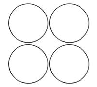 4PCS 16 Inch Wheel Rim Protector Anti Scratch Self Adhesive Aluminum Alloy Metal Wheel Edges Trim Protector Ring Replacement for Vehicle (Black)