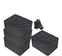 4Pcs 160X120X80mm Ramp Jacking Rubber Blocks Set Universal Scissor Car Lift Pads
