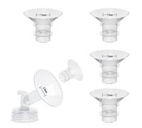 4PCS 16mm Flange Inserts Compatible with Momcozy Air 1/W1/M9/M6/M5/S9pro/S12pro/Spectra/Eufy/Medela/Spectra/Elvie/Lansinoh Breast Pump,Reduce 24mm Tunnel Down to Correct Size