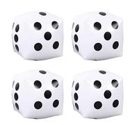 4Pcs 17.7'' Oversized Dices Inflatable Game Educational Toy Teaching for Kid Birthday Christmas Birthday Party Games