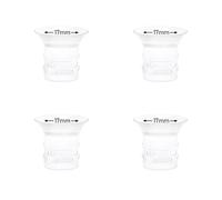 4pcs 17mm Flange Insert Compatible with eufy S1 Pro/S1/E10/E20, Fit for Momcozy M9/M6/M5/S12 pro Breast Pump, Replace for Spectra/Medela/MomMed/eufy/Lansinoh/Elvie with 24mm Flange/Shield
