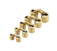 4Pcs 180 Degree Hidden Barrel Hinges Copper Hinge 10/12/14/16/18mm for Doors Table DIY Furniture Hardware(12mm)