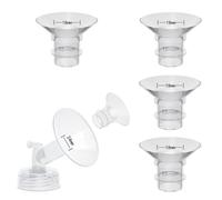 4PCS 18mm Flange Inserts Compatible with Momcozy Air 1/W1/M9/M6/M5/S9pro/S12pro/Spectra/Eufy/Medela/Spectra/Elvie/Lansinoh Breast Pump,Reduce 24mm Tunnel Down to Correct Size