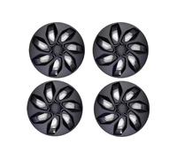 4PCS 19 Inch Hubcaps Compatible For と互換性がある Tesla Model Y 2024-2017, Starship Style Wheel Covers Hub Caps Rim Protectors Cover Replacement(Matte Black)