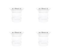 4pcs 19mm Flange Insert Compatible with eufy S1 Pro/S1/E10/E20, Fit for Momcozy M9/M6/M5/S12 pro Breast Pump, Replace for Spectra/Medela/MomMed/eufy/Lansinoh/Elvie with 24mm Flange/Shield