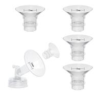 4PCS 19mm Flange Inserts Compatible with Momcozy Air 1/W1/M9/M6/M5/S9pro/S12pro/Spectra/Eufy/Medela/Spectra/Elvie/Lansinoh Breast Pump,Reduce 24mm Tunnel Down to Correct Size