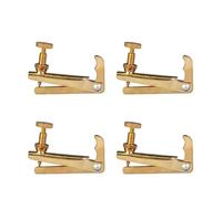 4pcs/1set 4/4 3/4 Violin Fine Tuners Hill Style Metal String Adjuster Sensitive And Accurate Easy To Install (Color : 4-4 3-4Violin Golden)