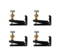 4pcs/1set 4/4 3/4 Violin Fine Tuners Hill Style Metal String Adjuster Sensitive And Accurate Easy To Install Violin accessories kit(Color:4-4 3-4 Violin Bck)