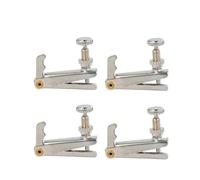 4pcs/1set 4/4 3/4 Violin Fine Tuners Hill Style Metal String Adjuster Sensitive violin parts (Color : 15 16 Viola Chrome)