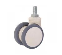 4Pcs 2.5 Inch M12/M22 Medical Universal Wheel Silent Center Control Caster Bed Brake Rubber(M12x20mm-Brake)