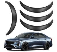 4PCS 2"/50mm Universal Fender Flares Wide Body Kit Wheel Arches Auto Car Body Kit Durable Polyurethane Black…