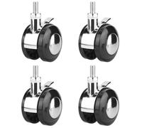 4pcs 2-inch Swivel Castor Castor Wheels Zinc Alloy 360 Rotation Caster Wheels Heavy Duty for Furniture