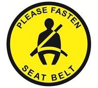 4pcs 2" Please Fasten Your Seatbelt Sign Seat Belt Stickers for Car