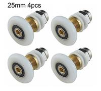 4PCS 20/23/25/27/28mm Diameter Shower Glass Sliding Door Hanging Wheel Roller Bathroom Sliding Cabinet Eccentric Pulleys