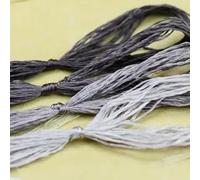 4PCS 20M Embroidery Thread Mulberry Silk Cross Stitch Threads Grey String for Embroidery Sewing,Knotting