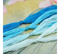 4PCS 20M Embroidery Thread Mulberry Silk Cross Stitch Threads Ice Blue String for Embroidery Sewing,Knotting
