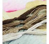 4PCS 20M Embroidery Thread Mulberry Silk Cross Stitch Threads Olive Grey String for Embroidery Sewing,Knotting