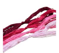 4PCS 20M Embroidery Thread Mulberry Silk Cross Stitch Threads Red String for Embroidery Sewing,Knotting