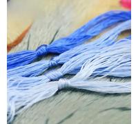 4PCS 20M Embroidery Thread Mulberry Silk Cross Stitch Threads Sky Blue String for Embroidery Sewing,Knotting