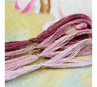 4PCS 20M Embroidery Thread Mulberry Silk Cross Stitch Threads Underglaze Red String for Embroidery Sewing,Knotting
