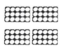 4Pcs 21700 Battery Holder Bracket 3x5 Splicable ABS Frame for DIY Power Pack Assembly and Energy Storage Projects Building