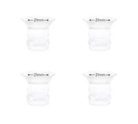 4pcs 21mm Flange Insert Compatible with eufy S1 Pro/S1/E10/E20, Fit for Momcozy M9/M6/M5/S12 pro Breast Pump, Replace for Spectra/Medela/MomMed/eufy/Lansinoh/Elvie with 24mm Flange/Shield