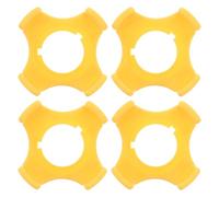 4pcs 22mm Emergency Stop Button Protector, Plastic Safety Cover Shield | Impact-resistant Housing for Mushroom Head Switches, Prevents Accidental Shutdown, Supports Quick Installation in Production