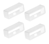 4Pcs 22MM Replacement Secure Rings Compatible with Garmin Forerunner 945 230 235 620 630 735XT/Approach S20 S5 S6/Fenix 5/6 Watch Strap Loops, Silicone Watch Strap Holder，Watch Fastener Rings (White)