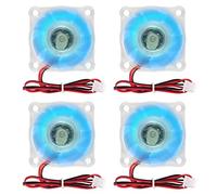 4PCS 24V 4010 40x40x10MM DC Brushless Cooling Fan With Blue LED - 40mm 2 Pin Cooler for 3D Printer