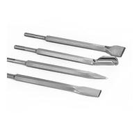 4pcs 250mm SDS Plus Chisels Set Point Groove Gouge Flat Chisel Electric Hammer Drill Bit Break Concrete Brick Wall Drilling