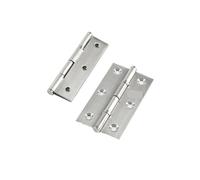 4pcs 2inch 2.5inch 3inch Door Hinge with Screws Stainless Steel Folding Cabinet Window Wooden Box Flat Mute for Cabinet Installation(3inch)